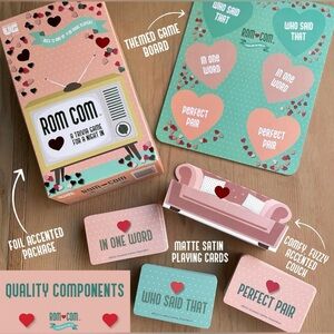 ROM COM Team Trivia Board Game Date Night Ladies Night